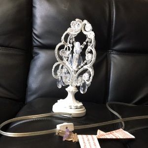 Chandelier style table lamp 11” height